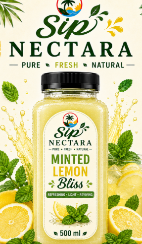 Minted Lemon Bliss bottle