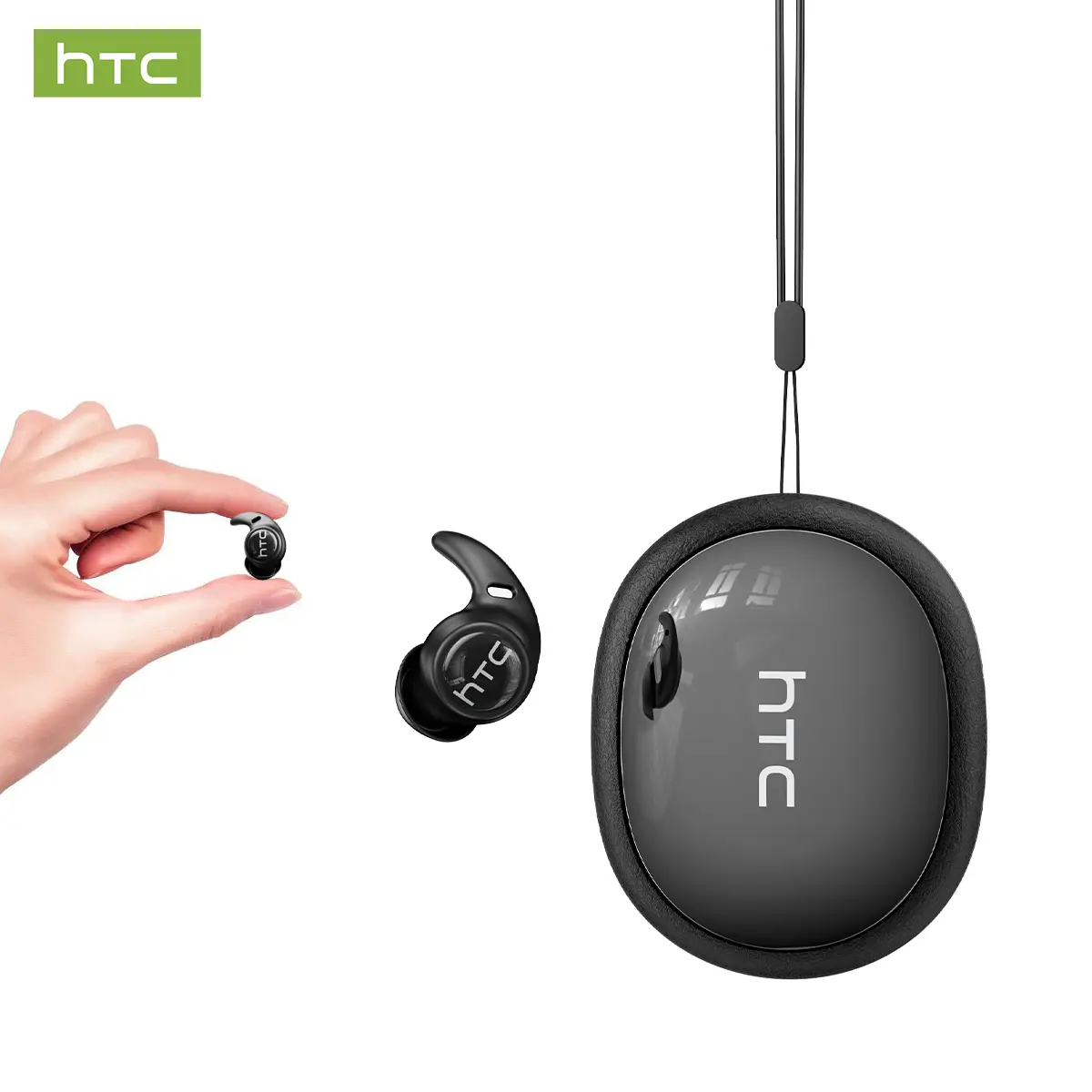 HTC NE76 Bluetooth Wireless Earbuds Sleep Earphones,Bluetooth 6.0,Noise-Cancelin