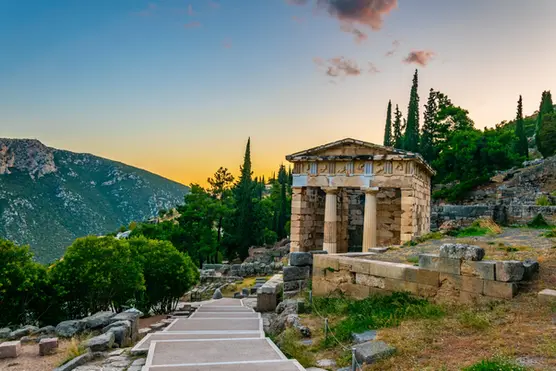 The Athenian treasury in Delphi