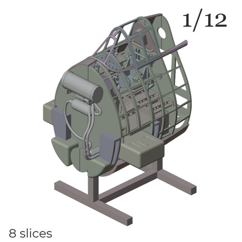 00111 1/12 F6F Hellcat Cockpit | Aladdin Model