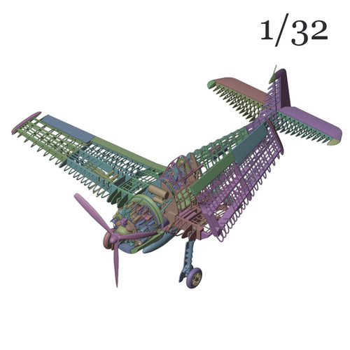 00109 1/32 Full-interior F6F-5 Hellcat | Aladdin Model