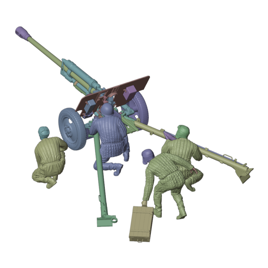Thumbnail: 1/16 76 mm divisional gun M1942 (ZiS-3)  "Stalingrad" with figures