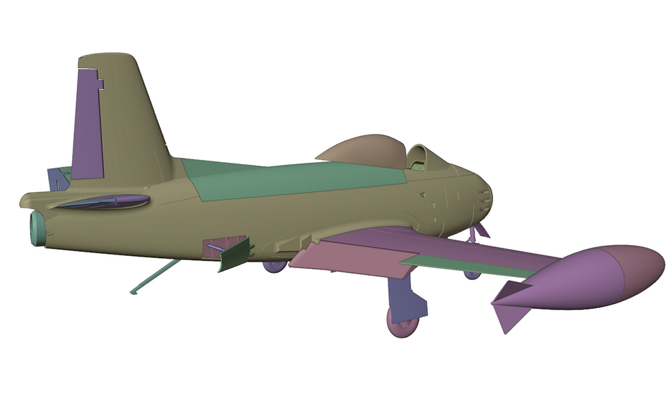 Thumbnail: 00131 1/32 North American FJ-1 Fury