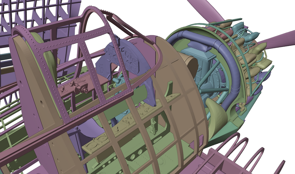 Thumbnail: 00107 1/24 Full-interior F6F-5 Hellcat