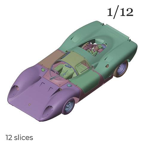 00115 1/12 Full-interior Ferrari 312P Berlinetta | Aladdin Model