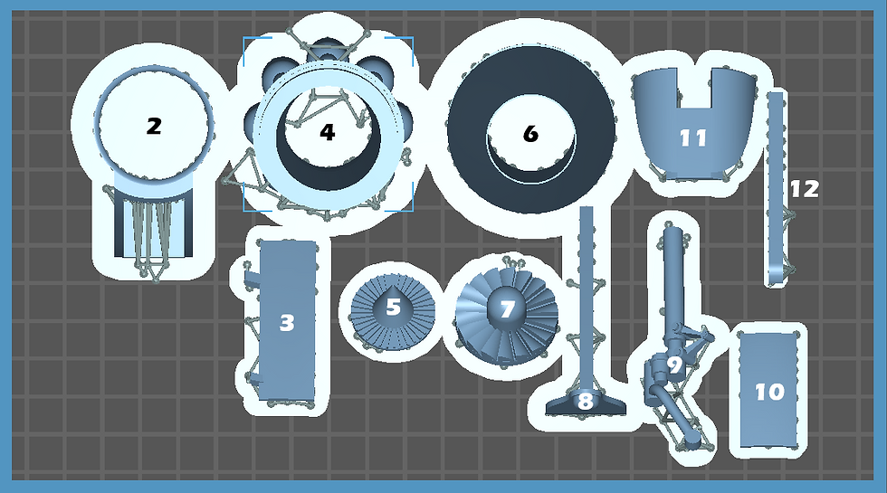 Print 1: Fuselage center