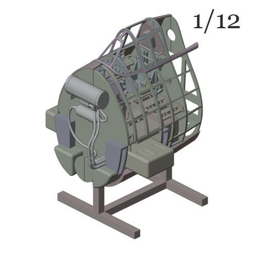 ぷぷページ 00111 1/12 F6F Hellcat Cockpit | Aladdin Model