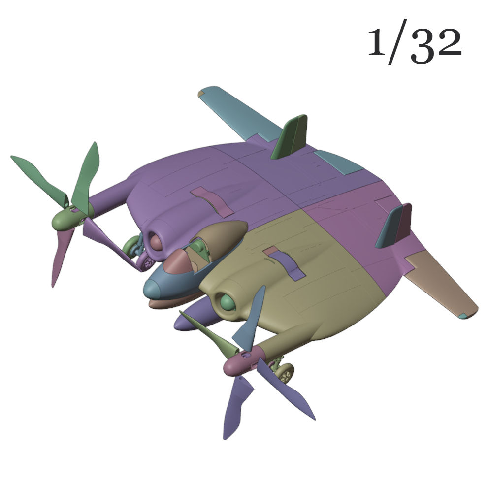 00127 1/32 Vought XF5U