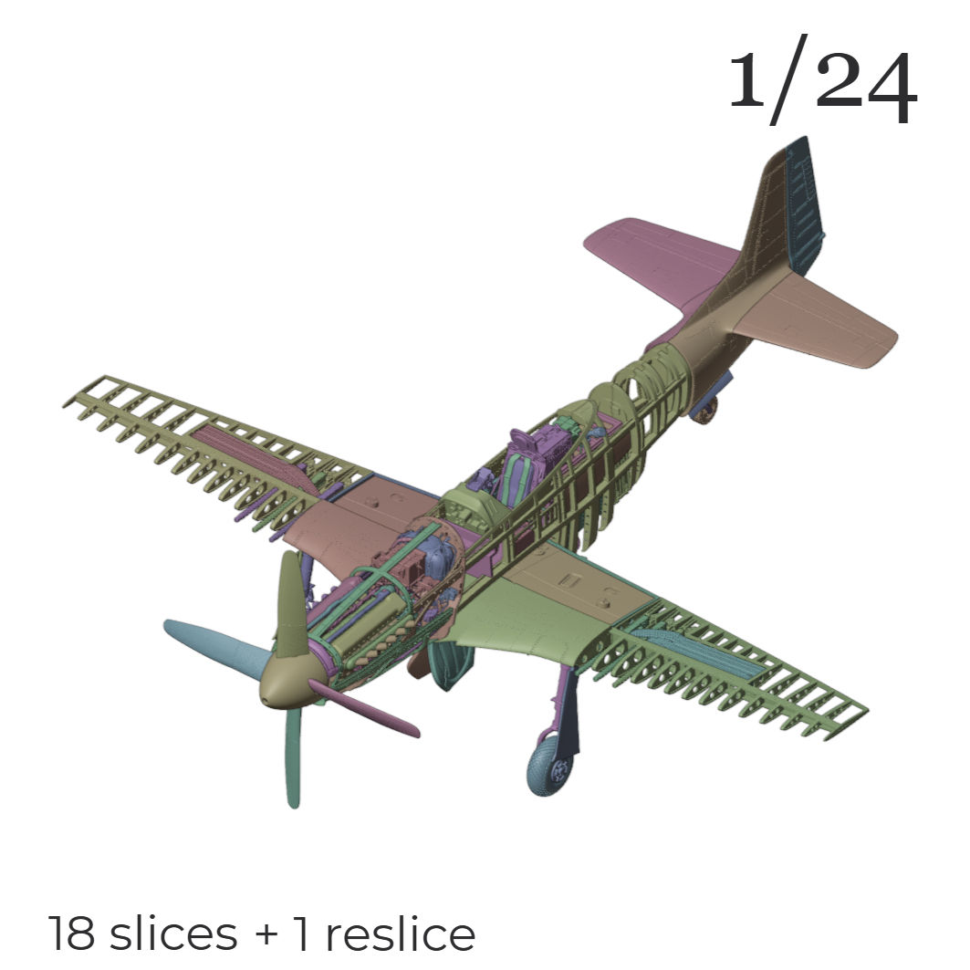 00108 1/24 Full-interior P-51D Mustang