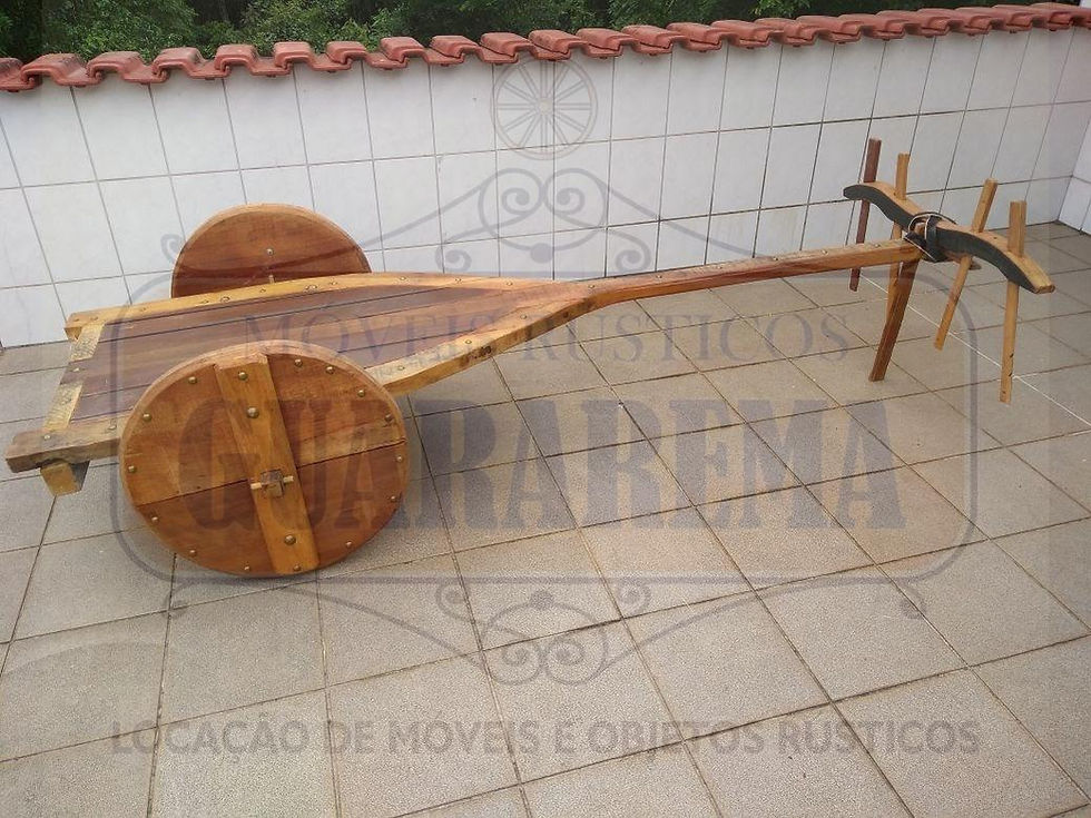 Miniatura: Carro de boi (mini) 2,40m x 1,20m.