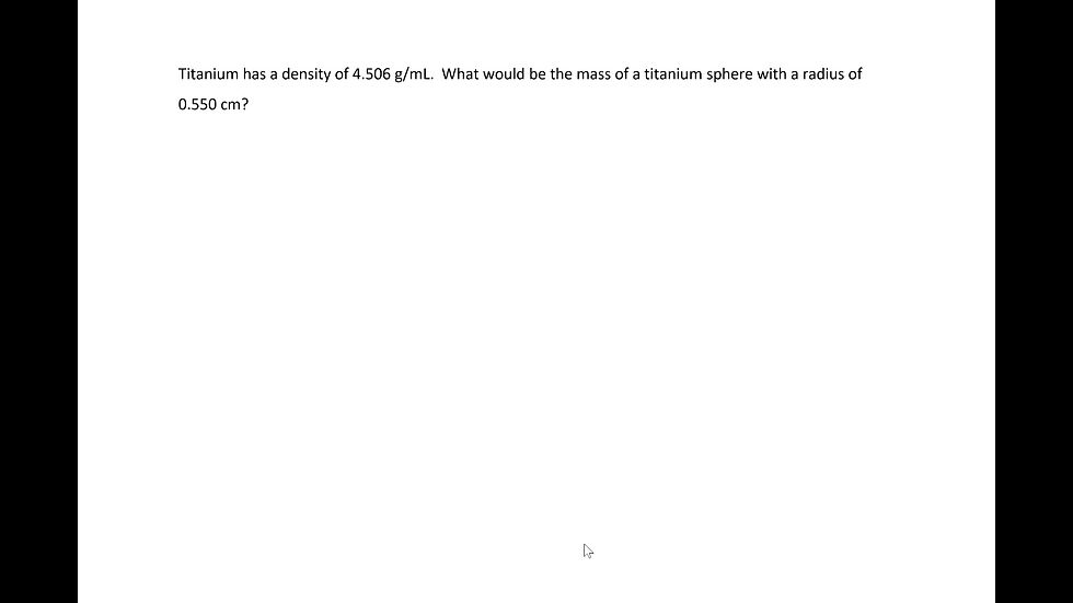 Thumbnail: This video demonstrates how to determine the mass of a metal sphere.