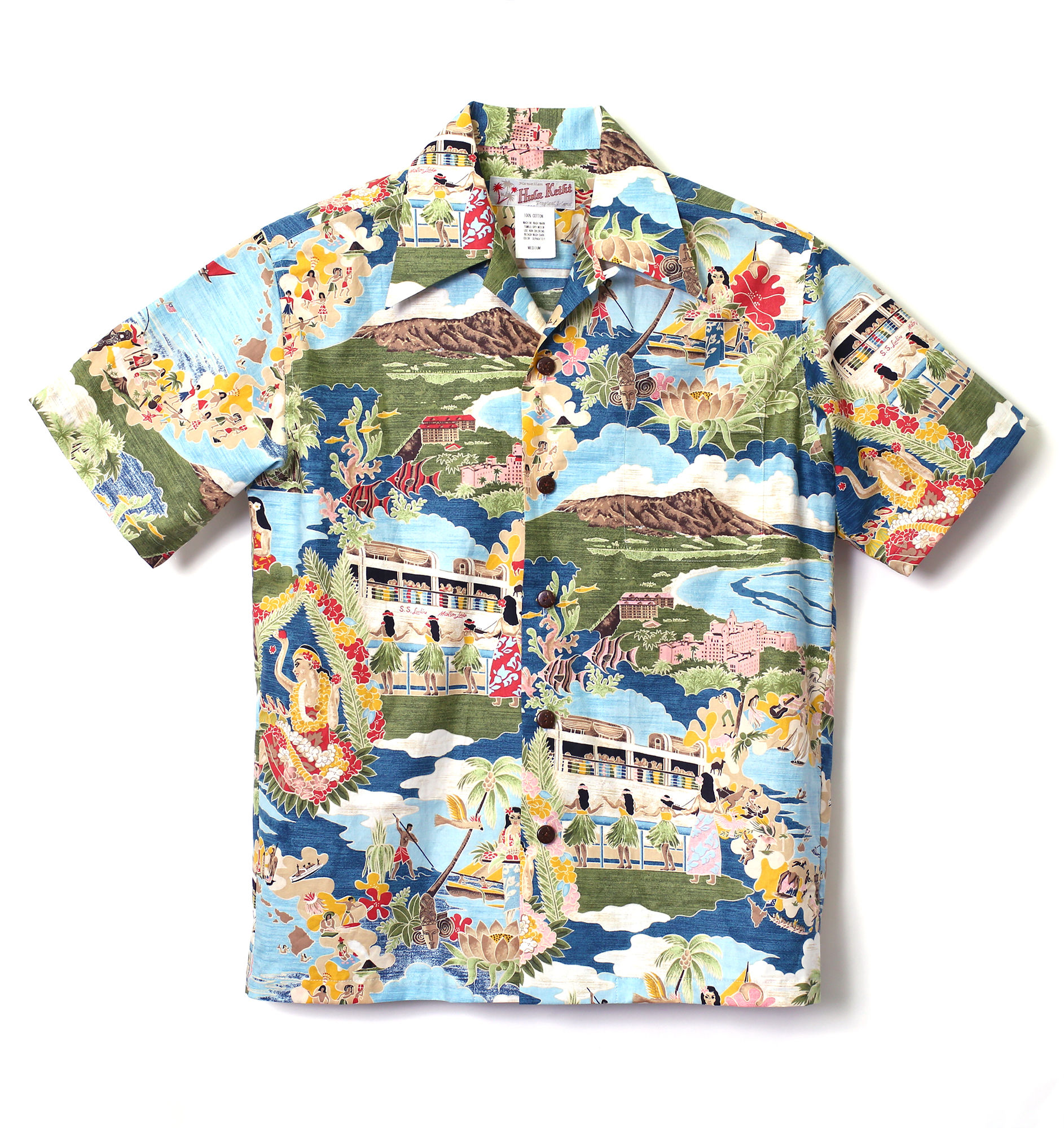 HK-19005/  Aloha picture メニュー BLUE