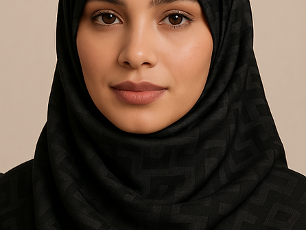 Muna Satin Jacquard Hijab (Readymade)