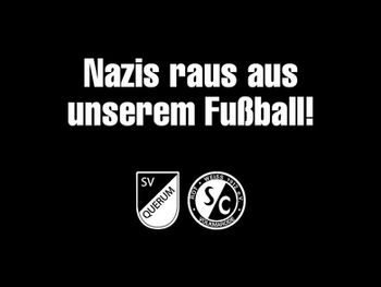 Nazis raus aus unserem Fußball!