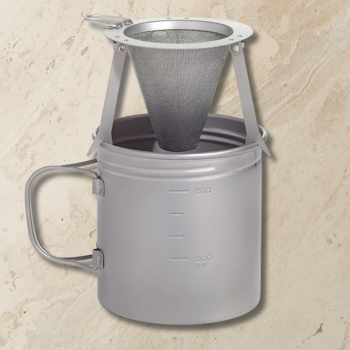 Vargo Titanium Travel Coffee Filter Reusable Pour Over