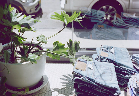 Stack of Denim Pants