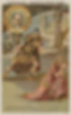 A composer's card sponsored by a chocolate company featuring Rousseau's opera, La Cloche du Rhin