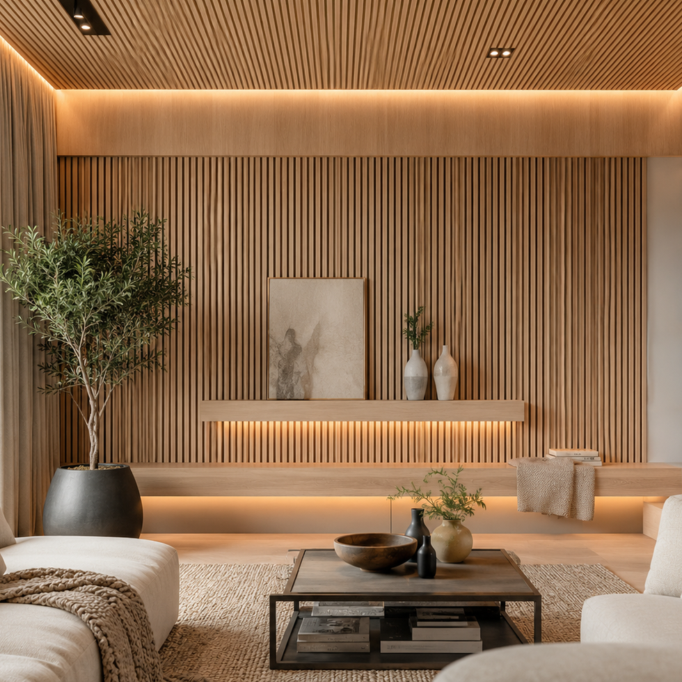 PEKERWOOD acoustic wood panel interior inspiration — light natural wood design