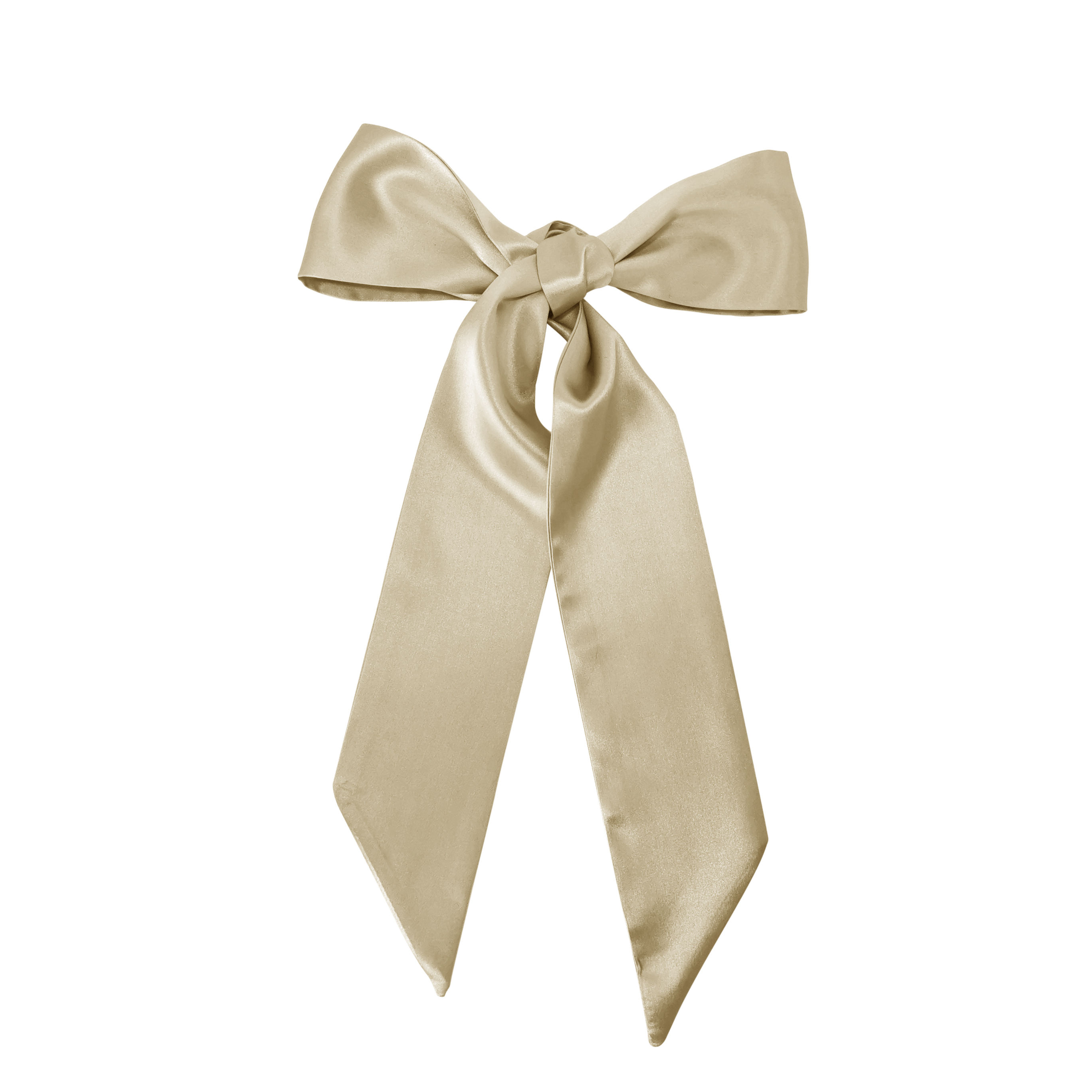 100% Pure Silk Hair Scarf - Beige - French Beige