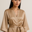 Thumbnail: 100% Pure Silk Kimono - Beige