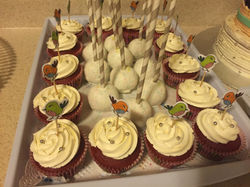 Red Velvet Cupcake & Vanilla Cake Pops