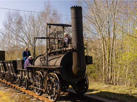 The replica of Locomotion No. 1 being tested on the Weardale Railway Graeme Watt / S&DR200