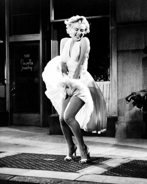 Legendary Marilyn Monroe costume designer Travilla recreated this iconic dress in the 1970s for display in museum exhibitions.
