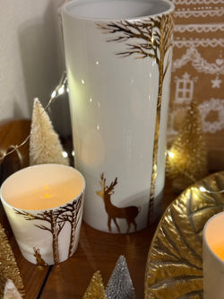 vase tube mm sous-bois cerf