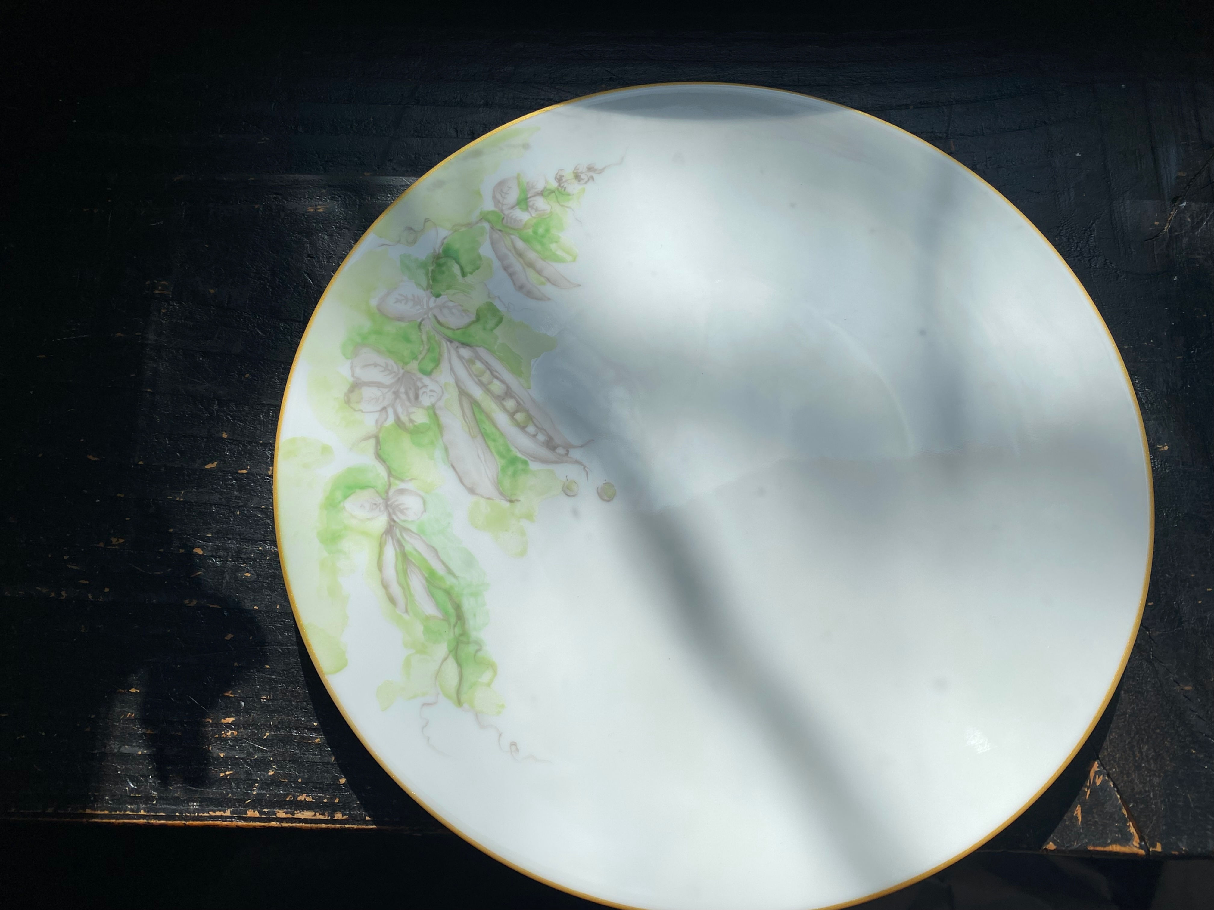 ASSIETTE PLATE PETITS POIS