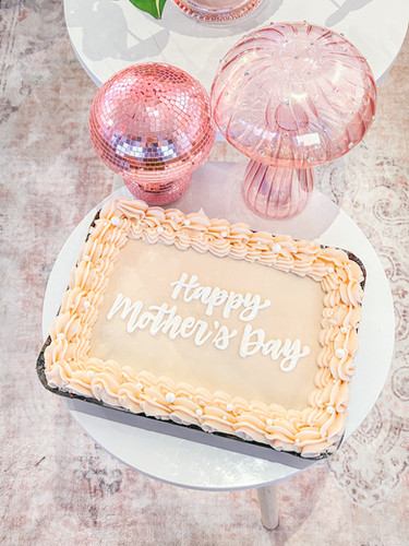 Mothers Day Sheet Cake | twoblondesbakery