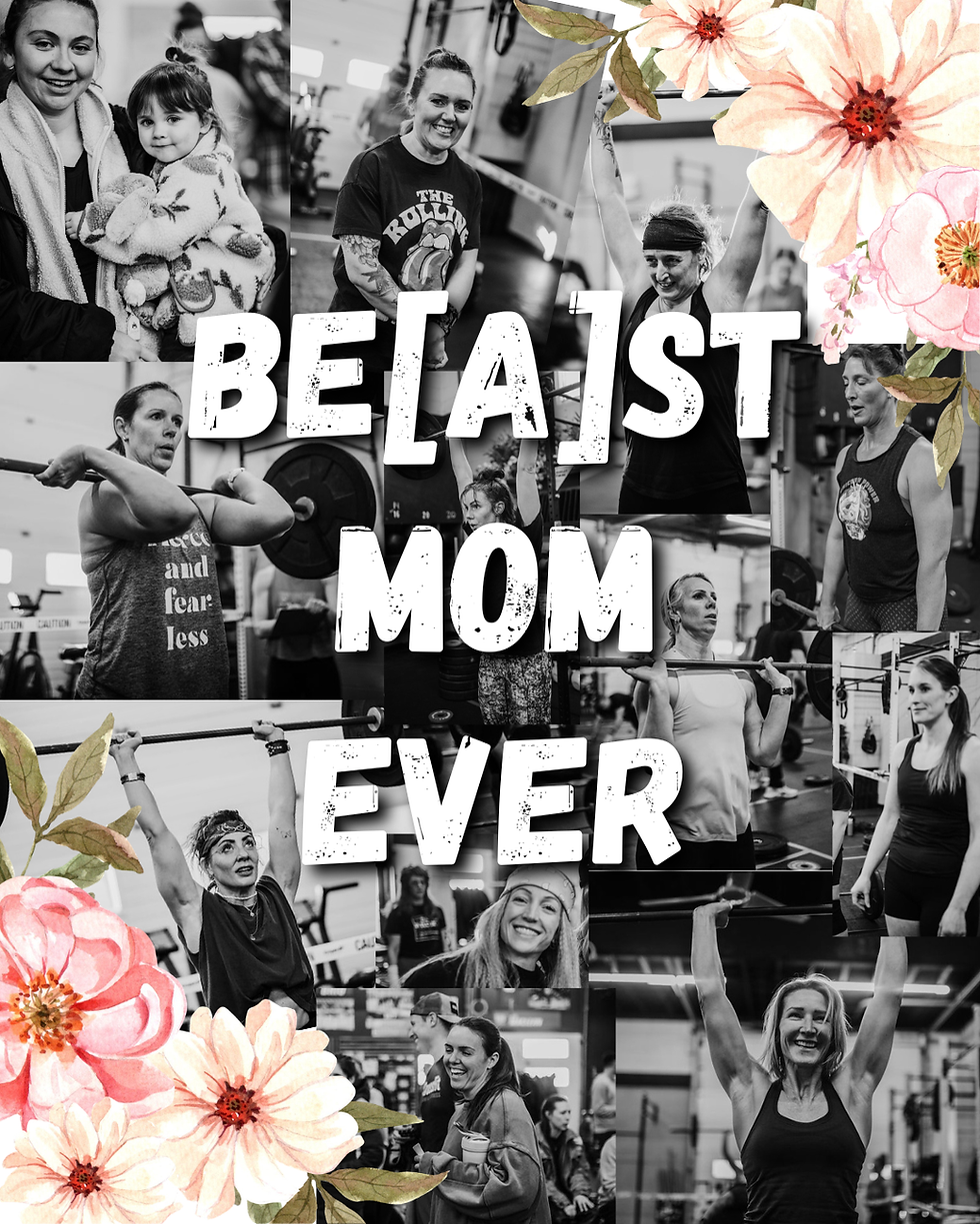 Happy Mother's Day to all the hardworking moms of CrossFit BRIO!! And if you have a mom that prioritizes her time to take care of herself so she can show up better, happier, healthier, and stronger for the people she loves, you give that woman a hug today 💞