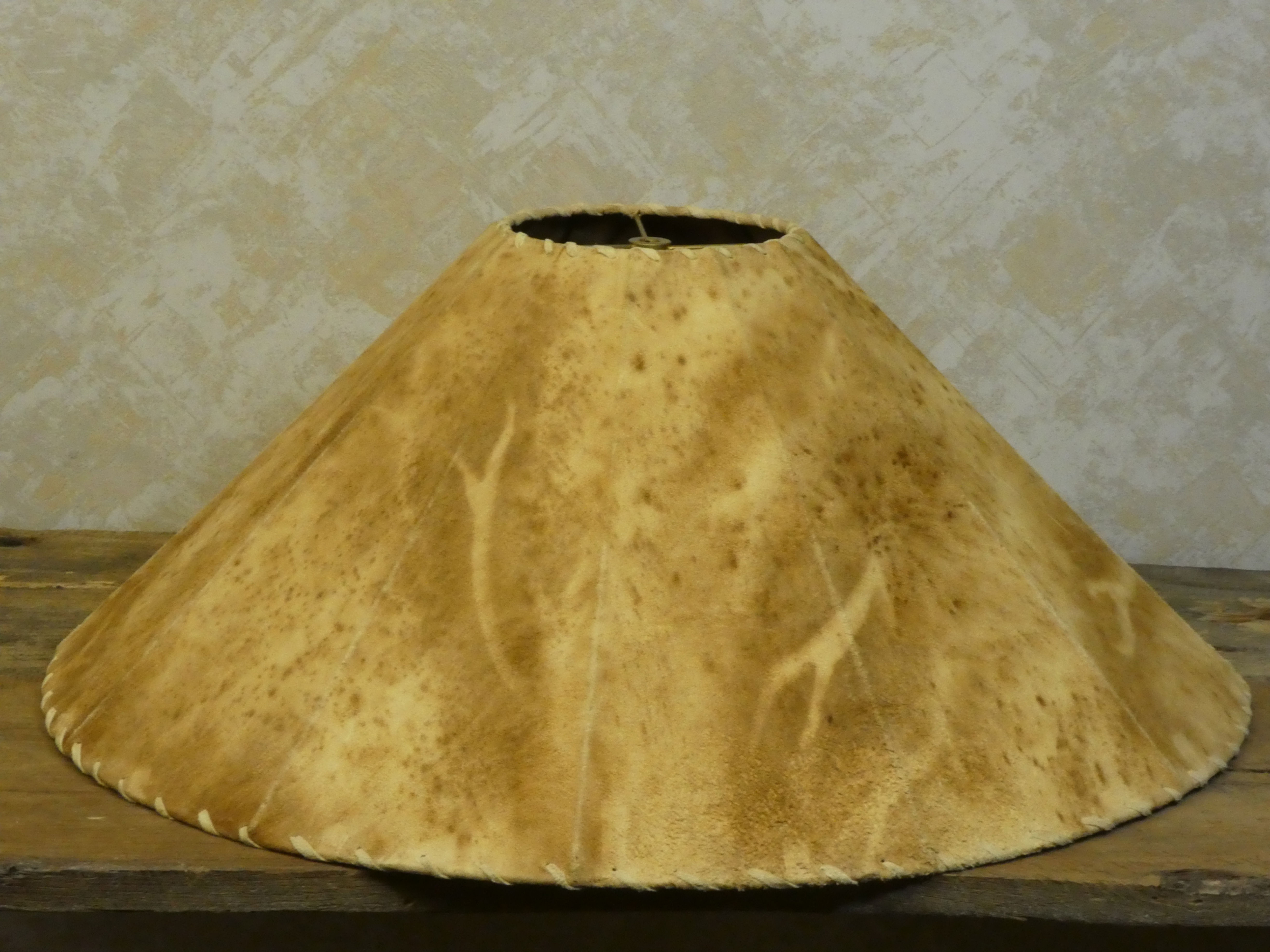 Sheepskin Leather Lamp Shade 24x13"