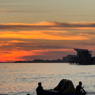 sunset at port dickson