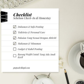 Checklist Sebelum Check-In di Homestay