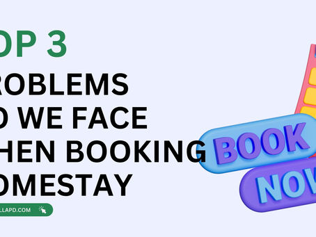 Top 3 problems do we face when booking homestay