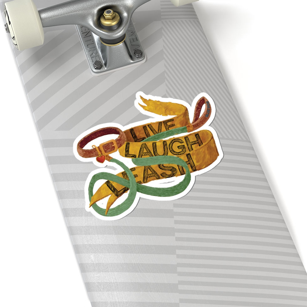 Thumbnail: Live Laugh Leash Kiss-Cut Sticker 