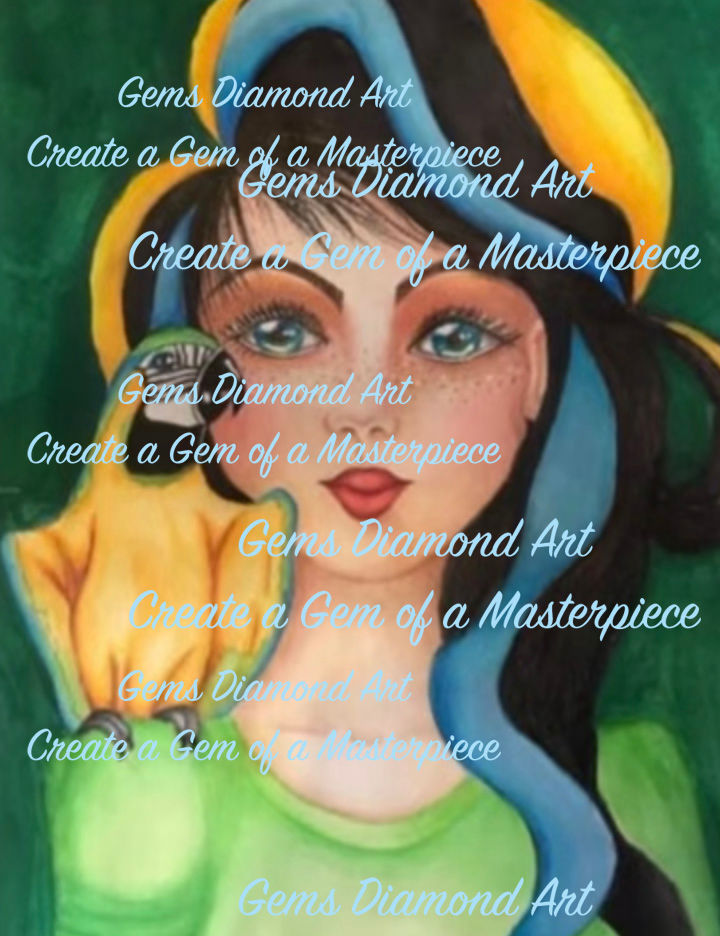 Parrot Love Gems Diamond Art Painting Kit