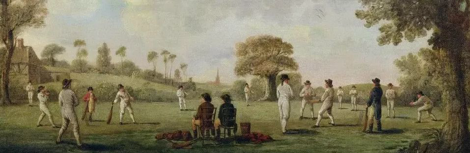 early cricket match in england