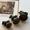 Thumbnail: Set of 3 Vintage Bronze Opium Weights