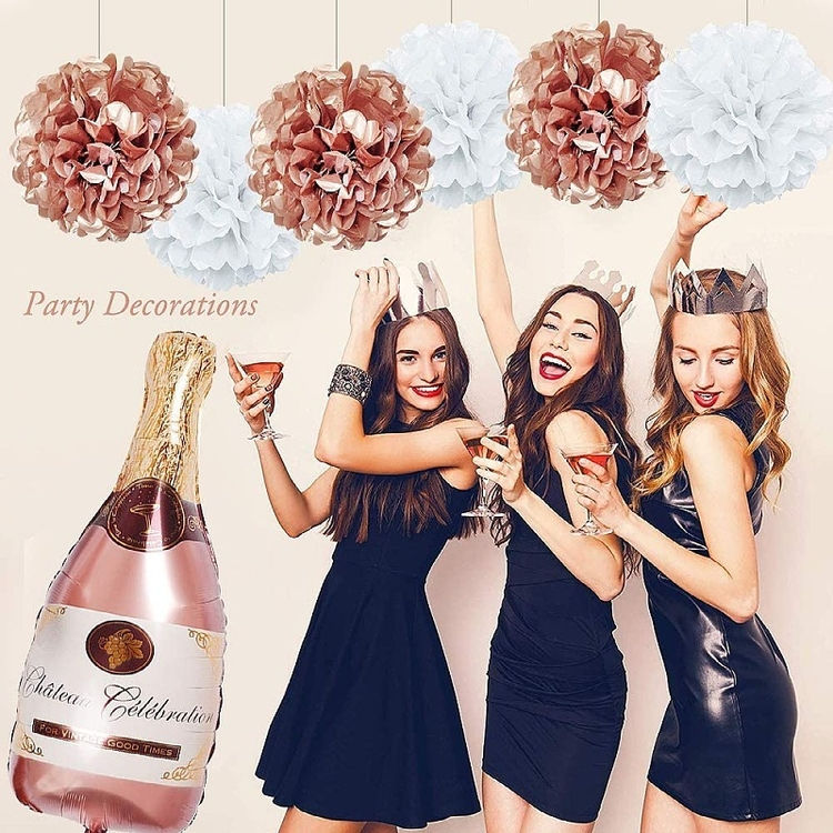 縮圖：玫瑰金生日派對裝飾套裝 (Rose Gold Birthday Party Decoration)