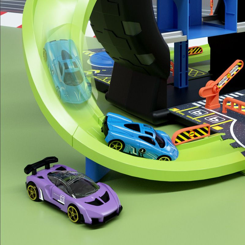 縮圖：手提式輕便特技車庫組合(Pack Away Garage play set)