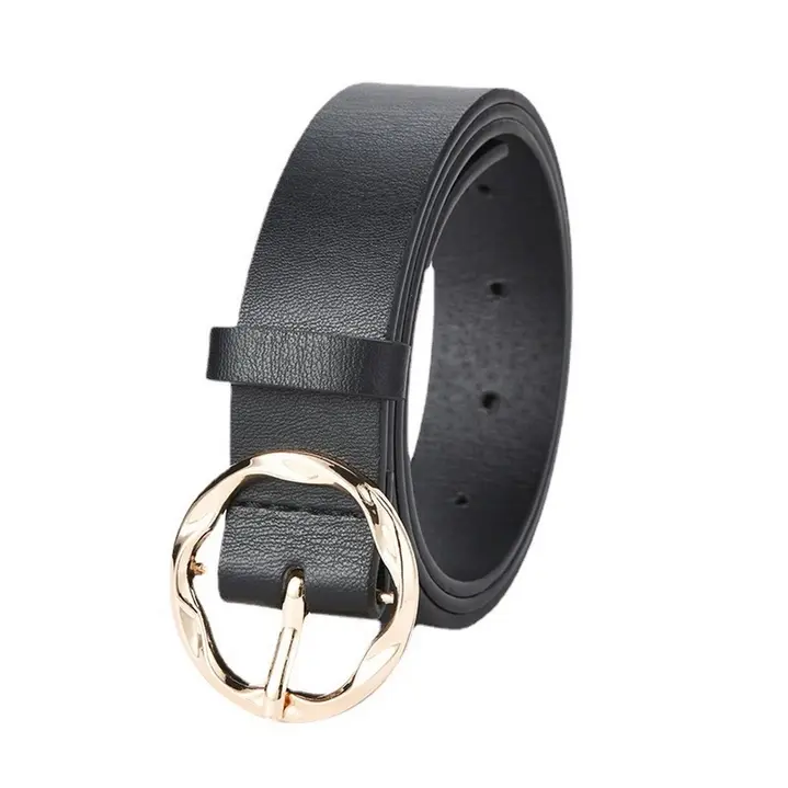 Thumbnail: black belt with gold detailed buckle