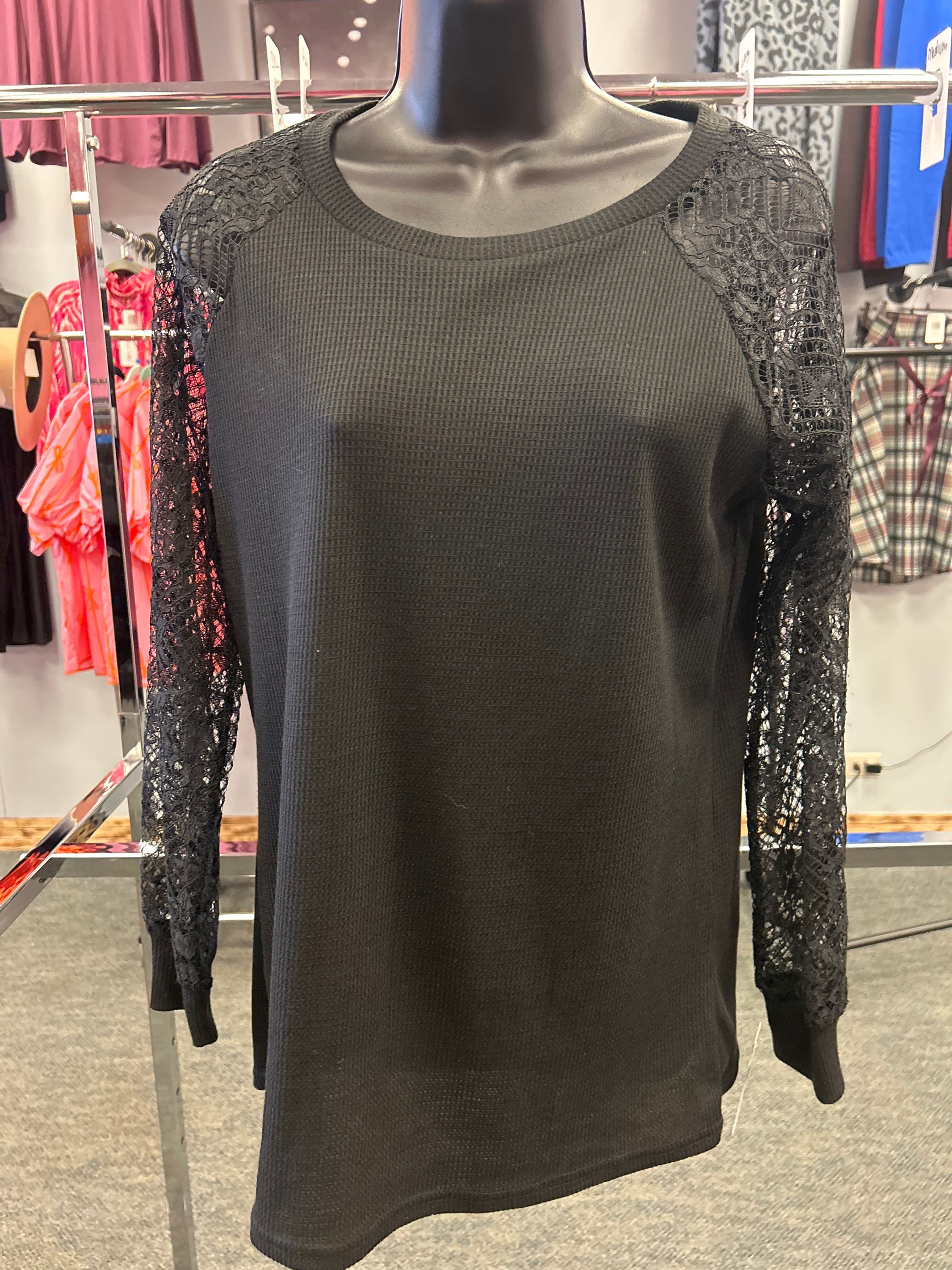 Black Crochet Sleeve