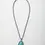 Thumbnail: Turquoise Drop Pendant Necklace 