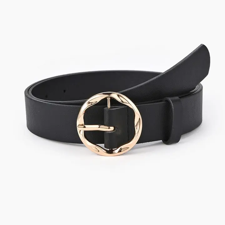 Thumbnail: black belt with gold detailed buckle
