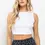 Thumbnail: Basic Ribbed Crop Tank Top