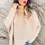 Thumbnail: Oatmeal Knitted Poncho Top