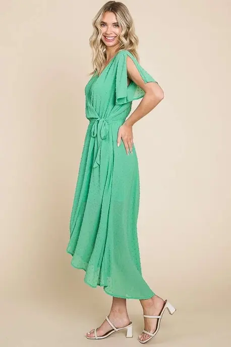 Thumbnail: Wrap Split Sleeve Dress