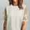 Thumbnail: White Patchwork Lace sleeve blouse 