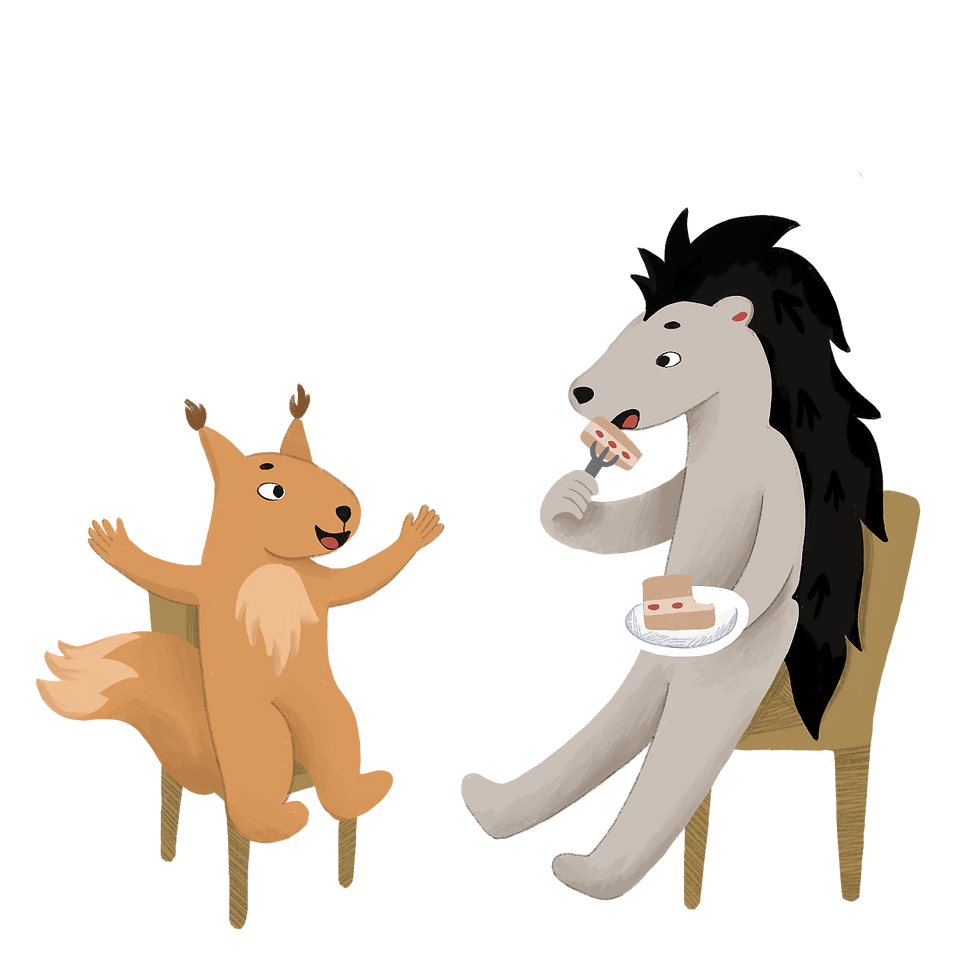Iggy und Digby der Eichhörnchen